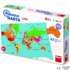 Puzzle Harta Lumii 82 piese